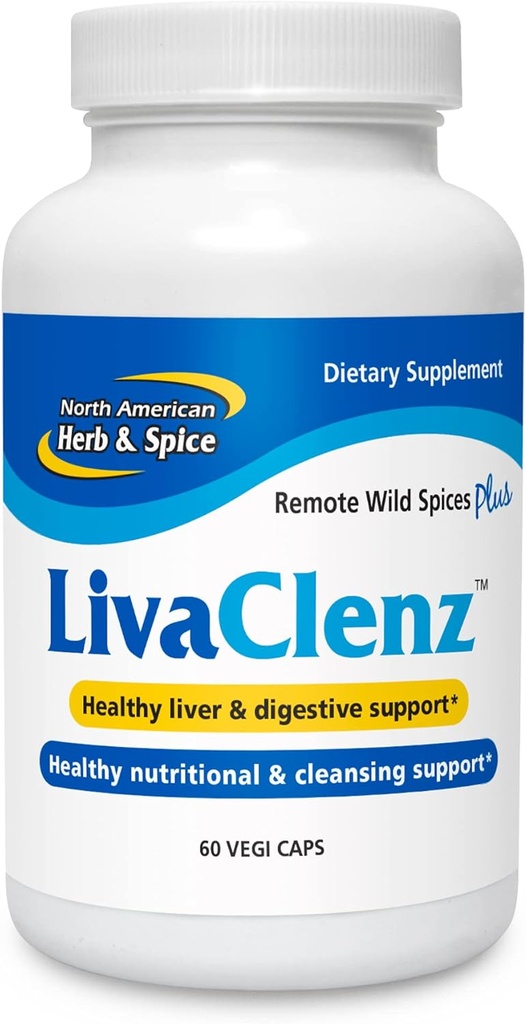 North American Herb och Spice, Livaclenz Capsules, 60-Count