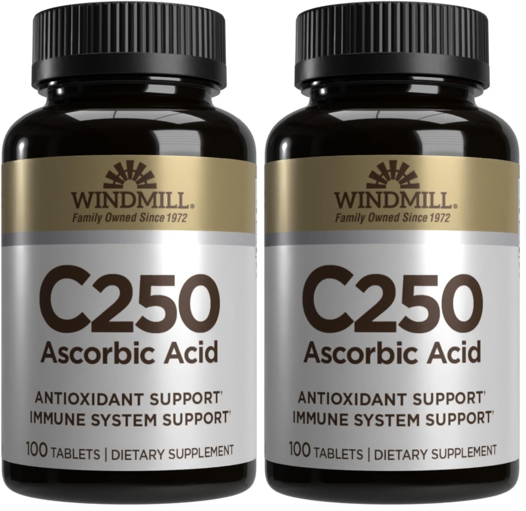 Tuulimylly VIT C TABS 250 MG WMILLL 100 (pakkaus 2)