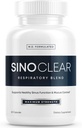 SinoClear Lung Detox & Sinus Pressure Relief Supplement (60 kapselia): puhdas ja luonnollinen Nasal Decongestant, Sinus Relief, & Lung Cleanse Blend - NAC, Andrographis, & Thyme Leaf - GMO-vapaa & Made in USA