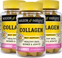MASON NATURAL Collagen Gummies - Tukee Terve iho, luut ja nivelet, Trooppinen maku, Kosher, 60 Gummy (Pack of 3)