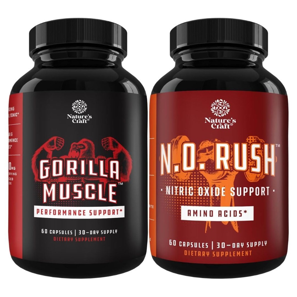 Bundle of Extra Strength Testosteroni Booster Horny Goat Weed Maca Root Tongkat Ali & Saw Palmetto Extract & Typpioksidi pillereitä miesten L-arginiini L-sitrulliini Aminohapot lihasten kasvua