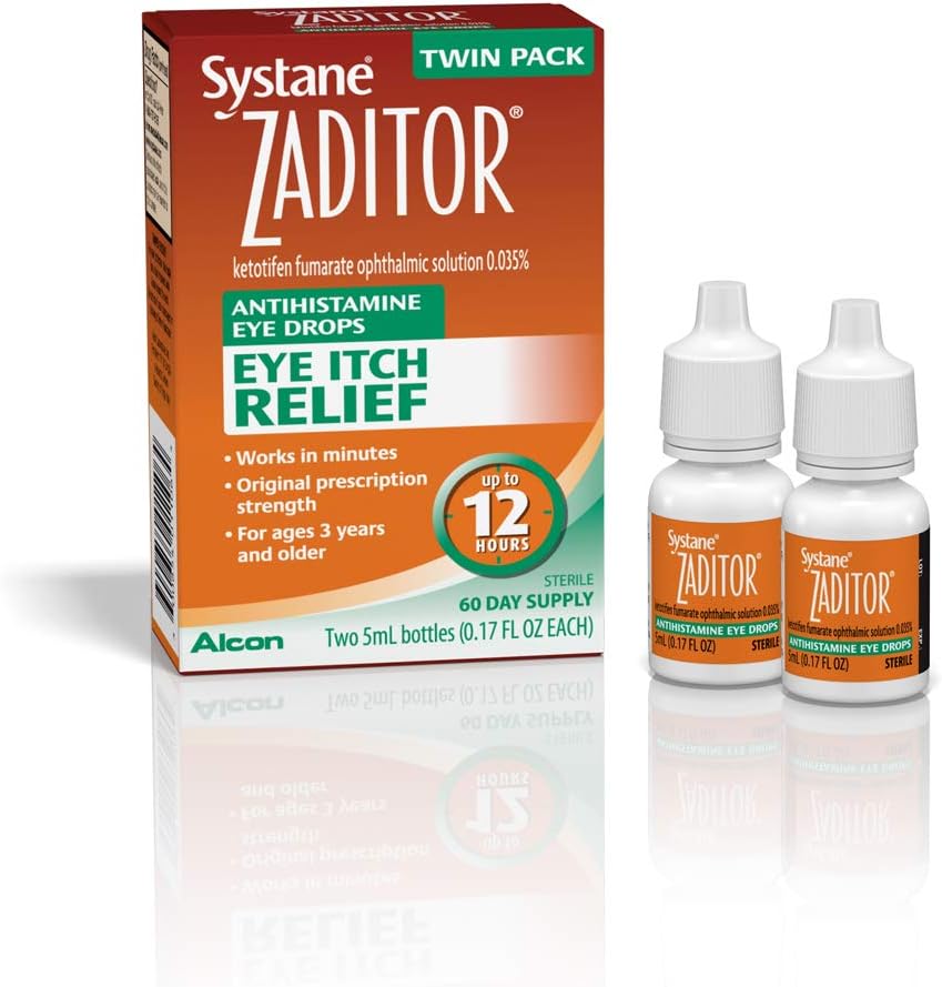 Systane Antihistamine Eye Drops, Twin Pack, 5-ml Var, 0,17 Ounce (Pack of 2)