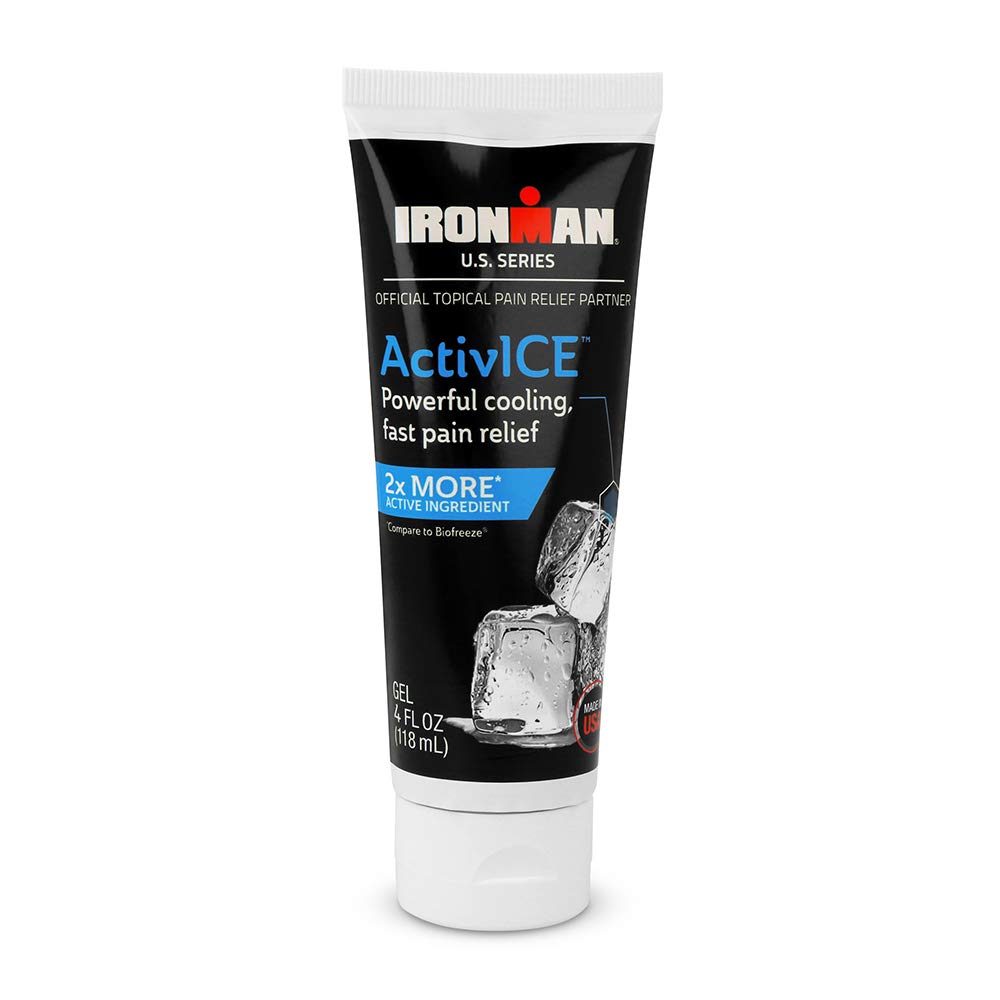 Curad IRONMAN ActivICE Topical Cooling Gel, smärtlindring för artrit, gemensam, muskel, bakåt och kropp värk & smärta, 4-oz (1 greve)