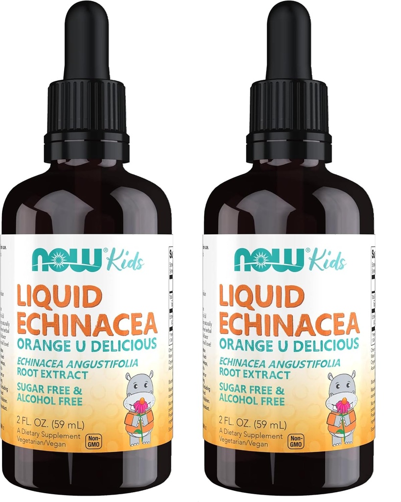 NU Supplements, Kids Liquid Echinacea med Dropper, Immune System Support, Formulerad för barn, 2 Fl Ounce, Packaging May Vary (Pack of 2)