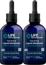 Life Extension Nopeasti toimivat nestemäiset melatoniinit (Citrus-Vanilla), 2 Fluid Ounces (Pack of 2)