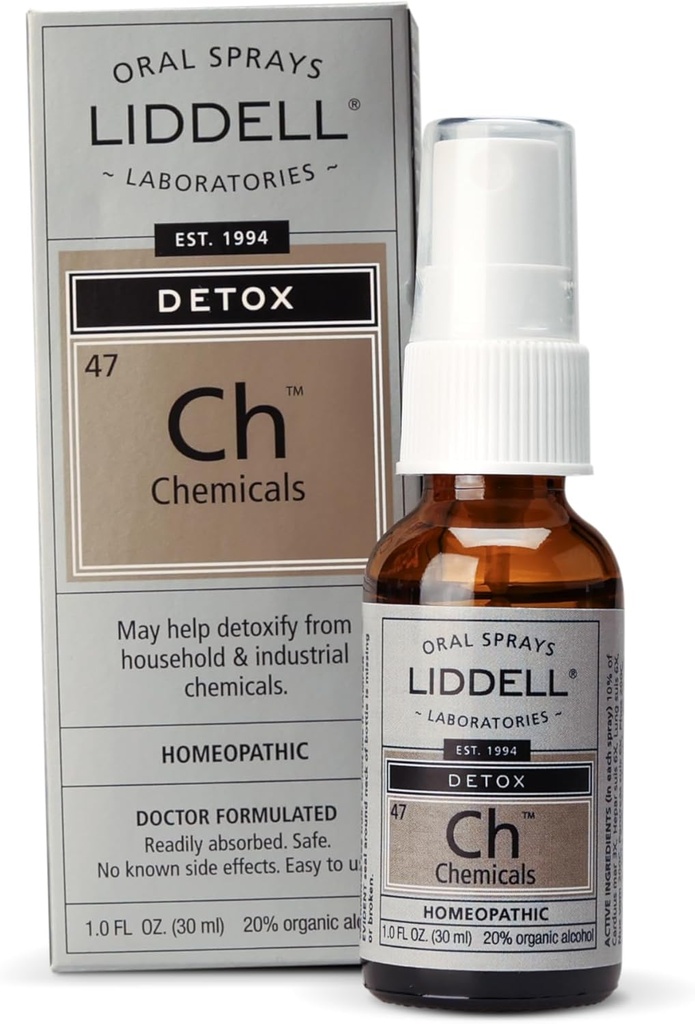 Liddell Homeopaattinen Kemiallinen Detox Spray, 1 Neste Ounce