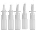 20ML White Empty Plastic Nasal Spray Bottles Pump Sprayer Mist Nose Spray Refillable Bottle för Saline Water Wash Applications Pack med 5