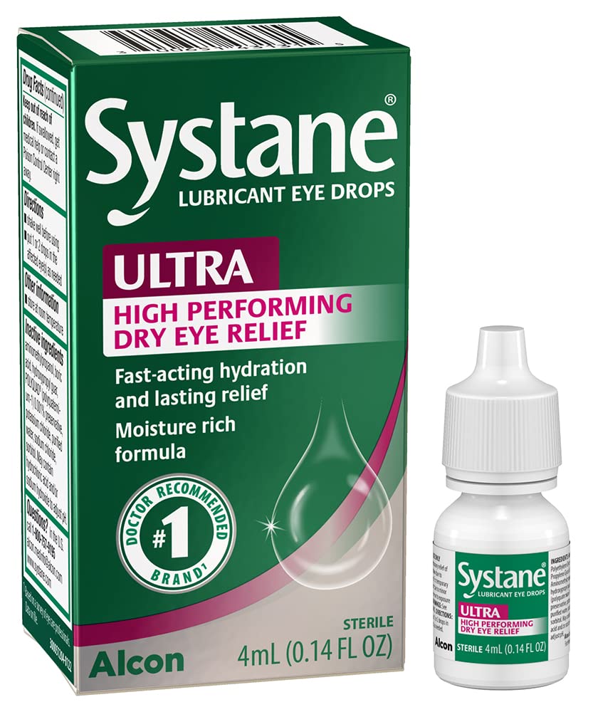 Systane Ultra Lubricant Eye Drops,0.14 Fl Oz (Pakkaus 1