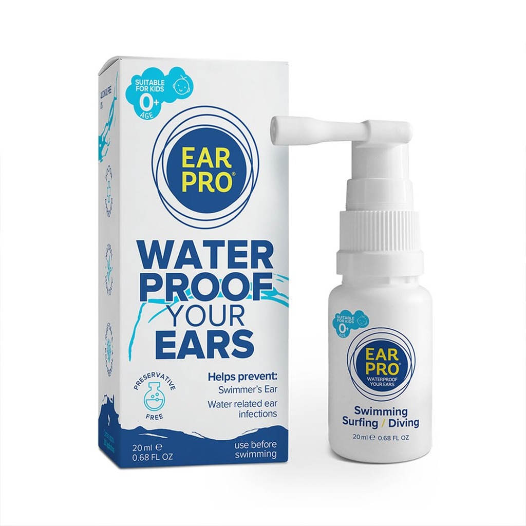 EarPro luonnollinen uimarin korvaruisku lapsille ja aikuisille (20ml) ...