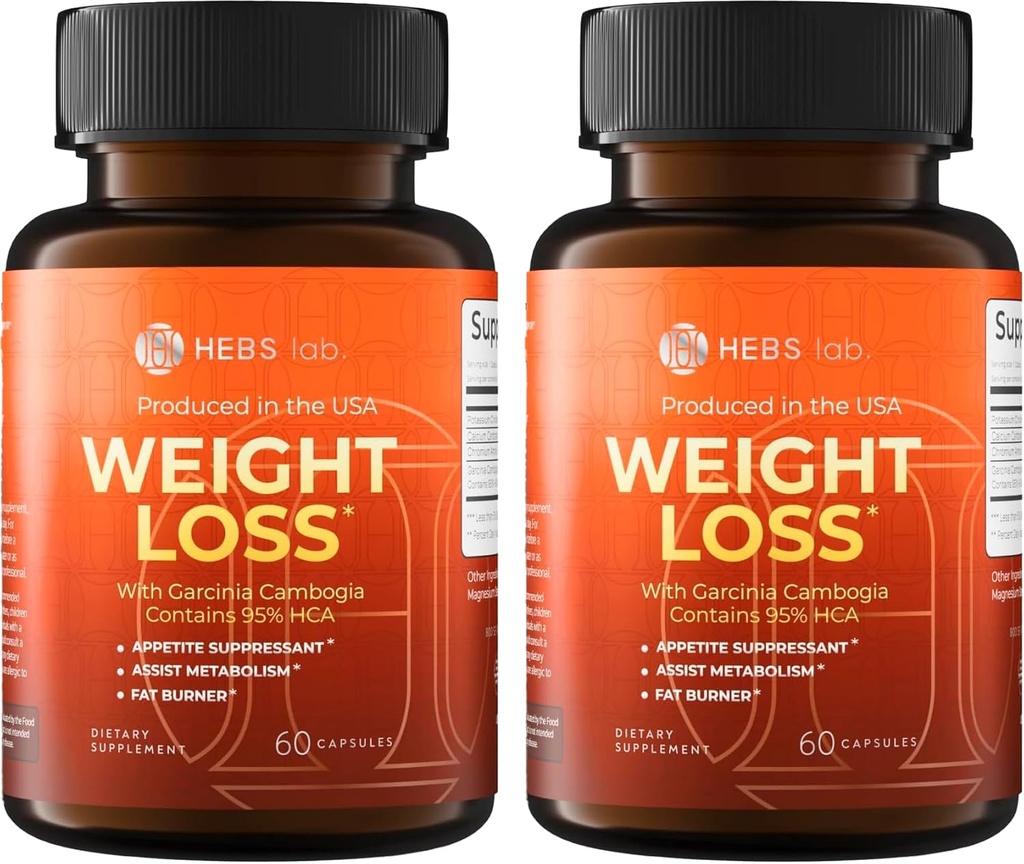 Garcinia Cambogia Pills Made i USA - 120 kapslar (Pack of 2)