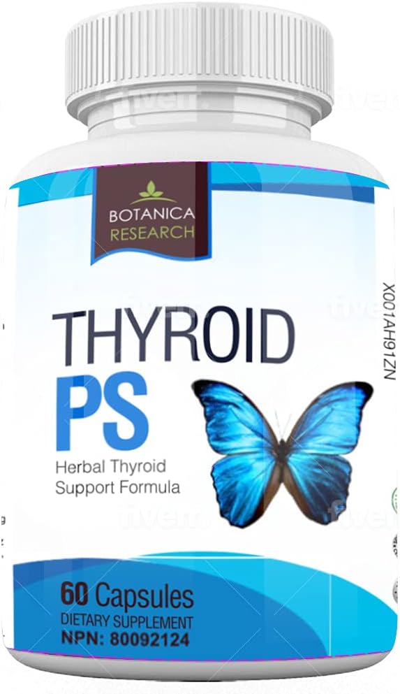 Kilpirauhasen tuki Complex Supplement: Kaikki luonnolliset Glandular System: Better Focus, Keskittyminen, PS Hormoni Balance Energy Boost - 60 kasvisvitamiini kapselit