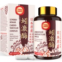 Lumbrokinase 100mg (Max Aktivitet 1,000,000 LKU), Nattokinase 100mg-2,000 FU av Aktivitet och Red Yeast Rice 300mg, Potent Lumbrokinase Enzymes Supplement för Cirkulatory,Cognition,60 kapslar (Pack av 1)
