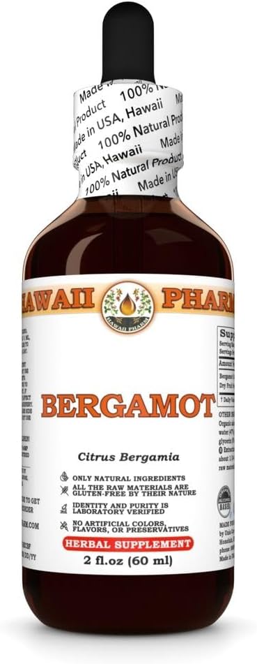 Bergamot Extract, Tincture Lipid Balance, Tukee kognitiivista selkeyttä, Helpottaa Joint Discomfort, Natural Wellness - 2 fl.oz