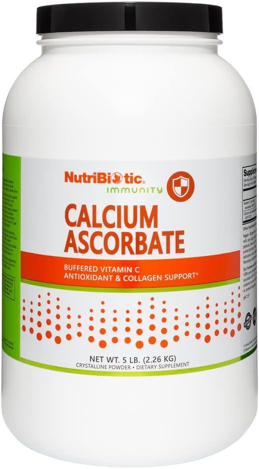 NutriBioottinen - kalsiumaskorbaatti C-vitamiinijauhe, 5 Lb ... Essential Antioxidantti & Collagen Supplement Buffed with Calcium ...
