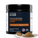 Four Leaf Rover Seven Shrooms - Luomu sieni täydentää koirille - eläinlääkäri Formuloitu koko sieniuute