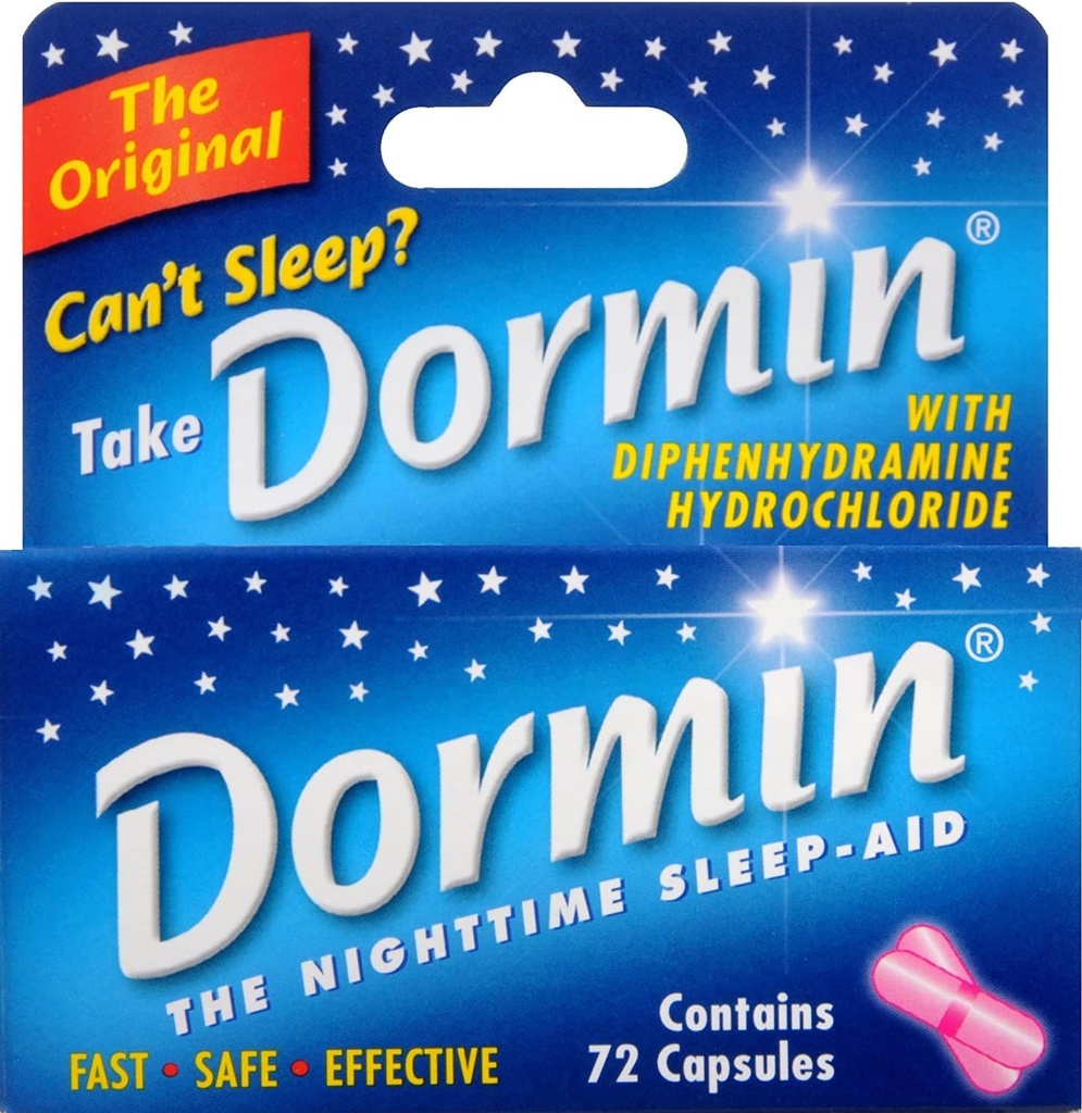 Dormin Nighttime Unilääke - 72 kapselia, 6 kapselin pakkaus