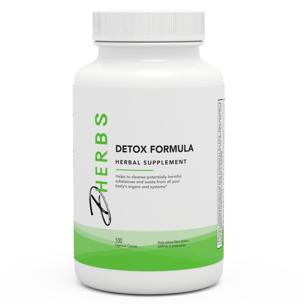 Detox Formula Supplement, kasviperäisten kehon puhdistus voikukka juuri (100 kapselia)