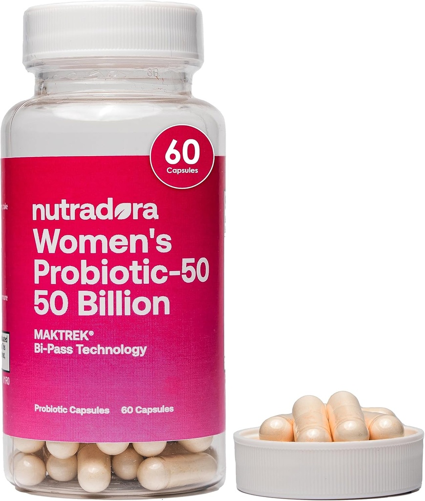 Naisten probiootit Ruoansulatuselimistön, 50 miljardia PMY 16 kanta, feminiinin terveys tuki Gut, PH tasapaino, virtsateiden ja digestio, 60 kapselia