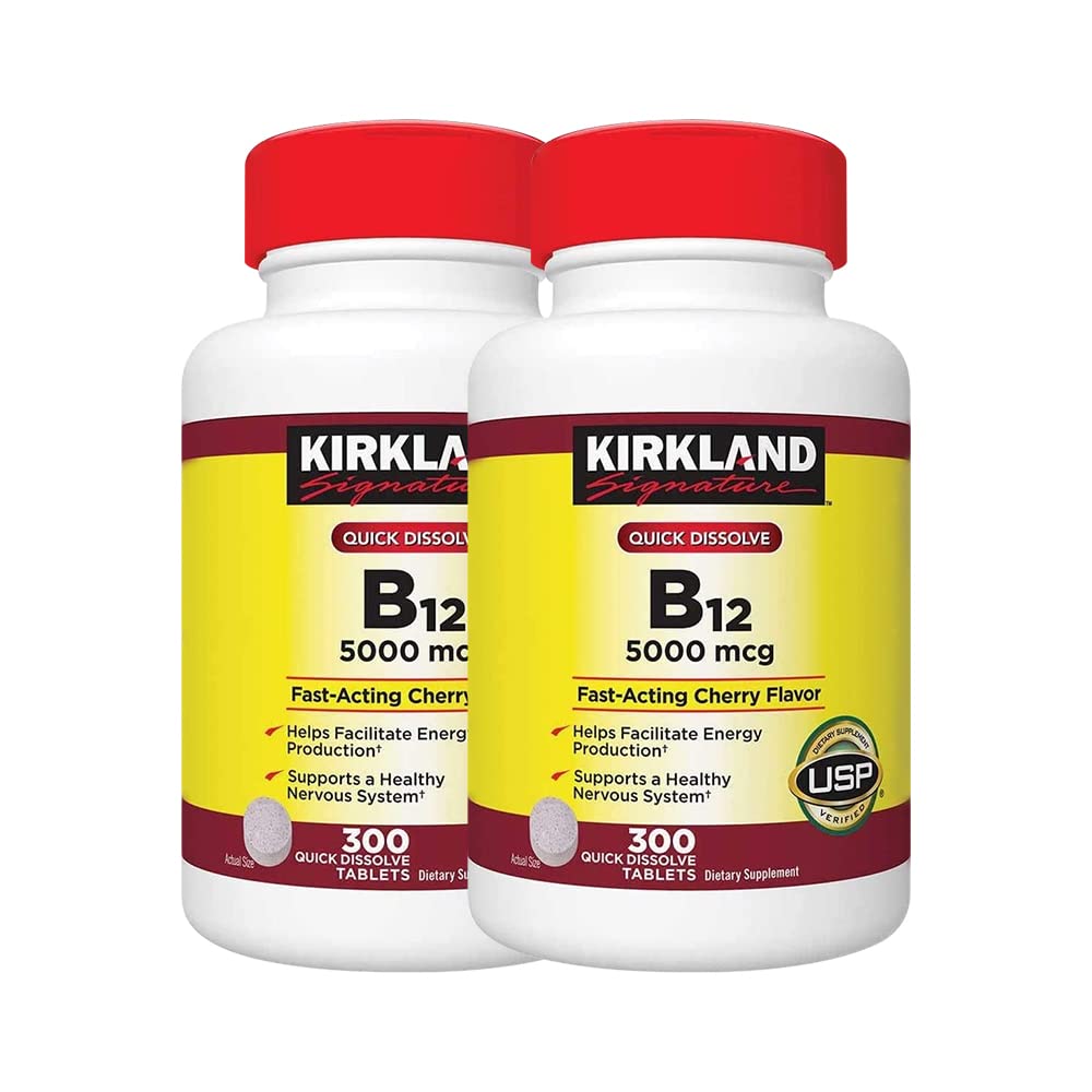 Kirkland Signature B-12 5000 mcg, 300 tabletter (2 Pack)