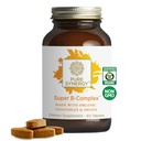 PURE SYNERGY Super B-Complex ... B-vitamiinikompleksi valmistettu orgaanisista kokonaisista elintarvikkeista... vegaaninen lisäravinne, jossa on luonnon B12-vitamiinia, niasiinia ja Folaattia energia-, fokus- ja mielialatuki (60 tablettia)
