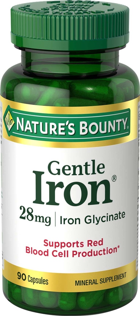 Naturens Bounty Gentle Iron 28 mg 90 kapslar