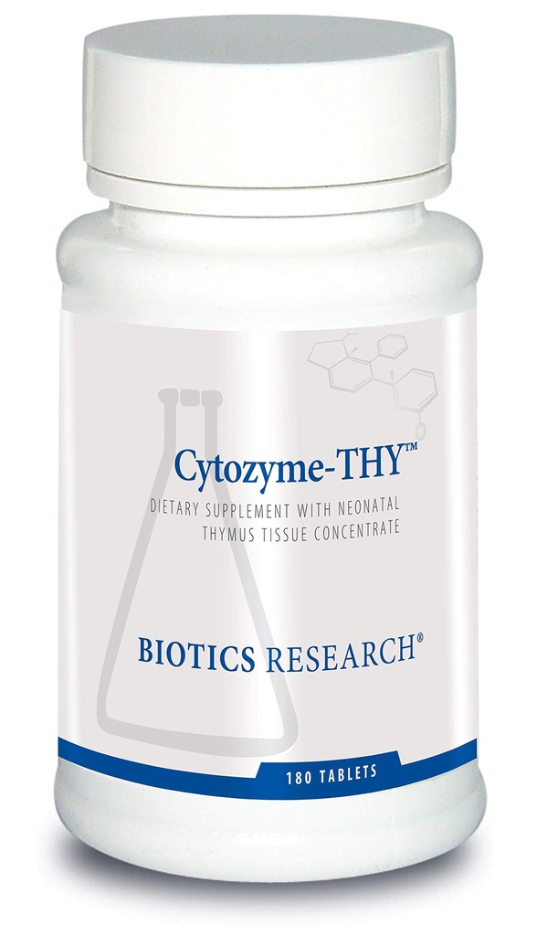 Biotics Research Cytozym Din Neonatal Thymus Koncentrat, Stöder Hälsa av Thymus Gland, Hälsosam Immun Response och Body Pathway Processes, Stöder Immune System, 180 tabletter