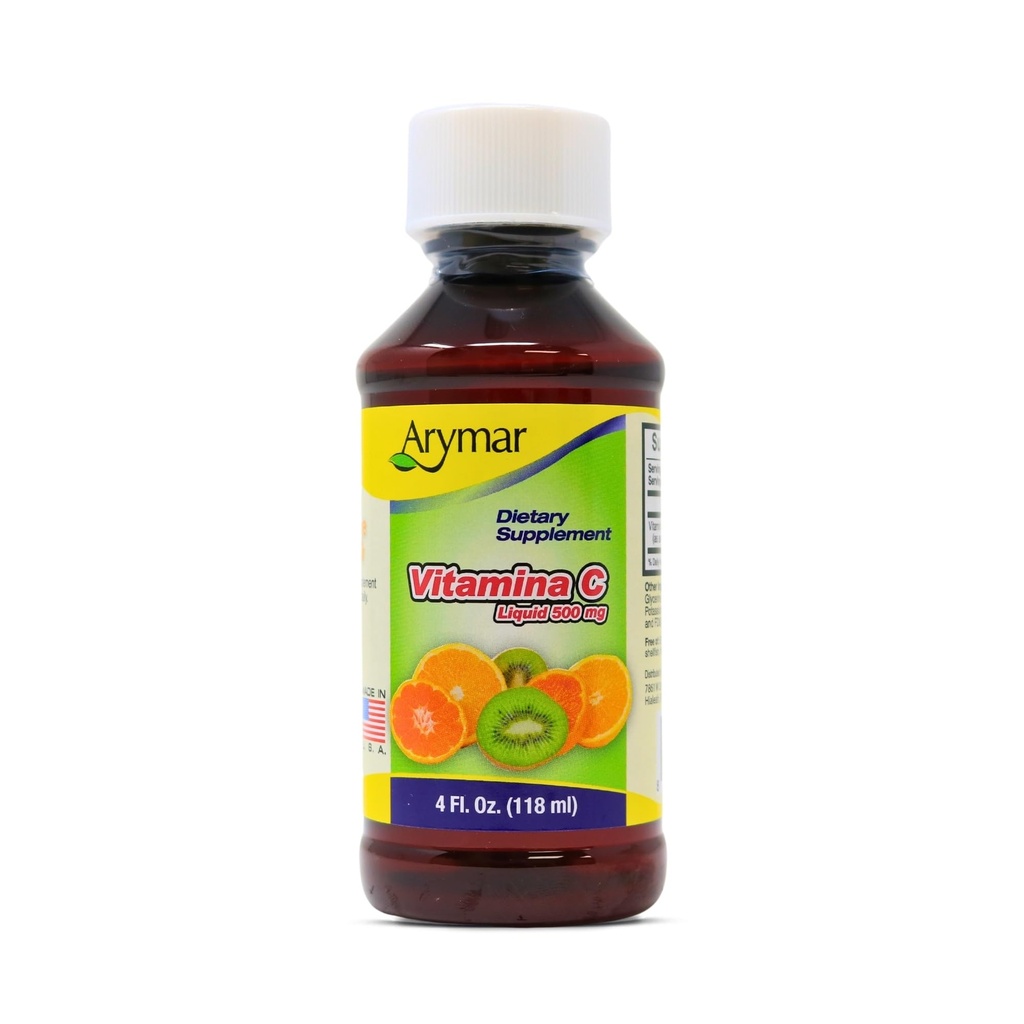 ARYMAR C-vitamiini aikuisille, Immunosupport, antioksidantti, Orange Flavor (4 Fl Oz / Pack of 1)