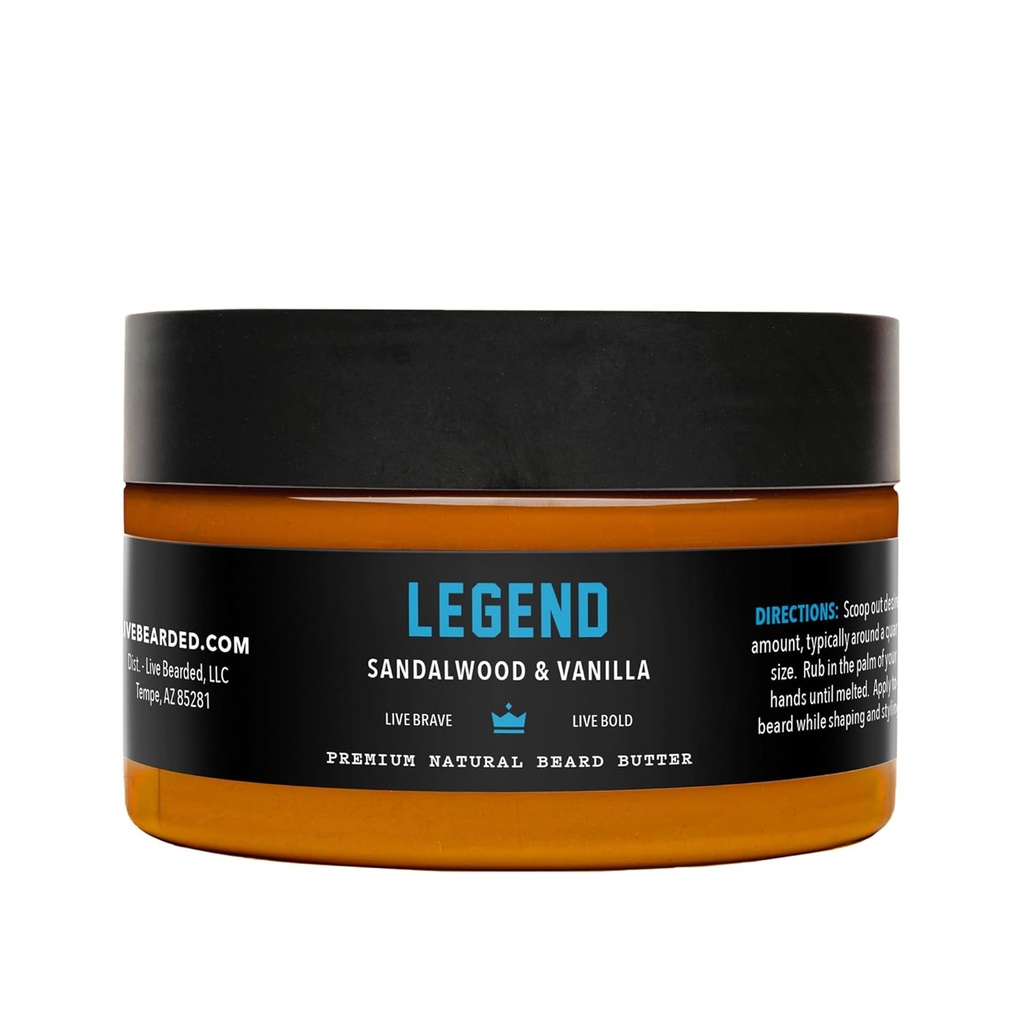 Live Partapartavoi, 3 fl oz - Valmistettu USA:ssa - Luonnollinen hoitoaine ja pehmitin Shea Legenda Tuoksu - Sandalwood, Vanilla