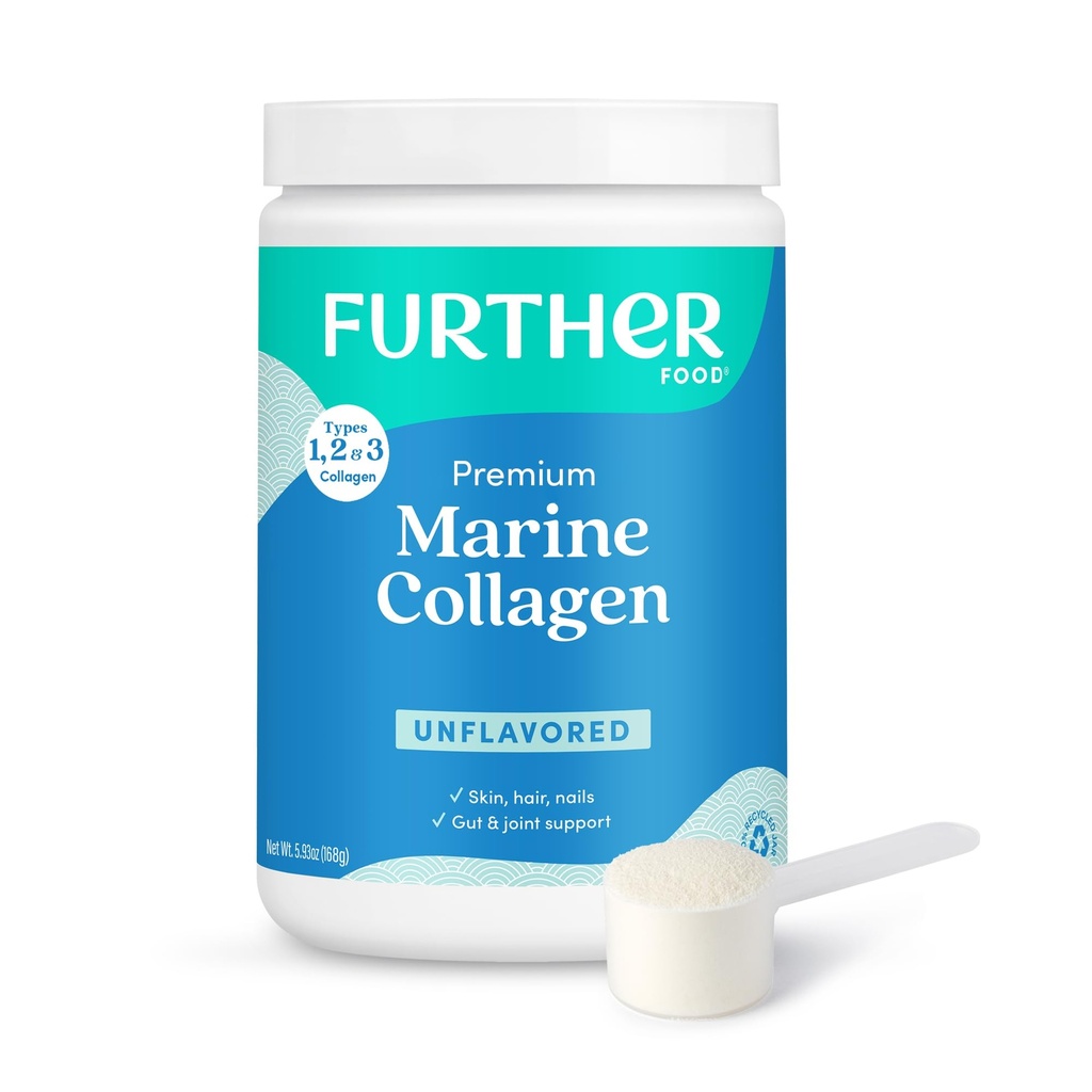 Lisäruoat Mauttomat Marine Collagen Peptides Powder, Wild-Caught kestävästi lähdettyä kalaa, Hydrolysoitu tyyppi 1, 2 & 3, 12g proteiinia, 5.93 Oz