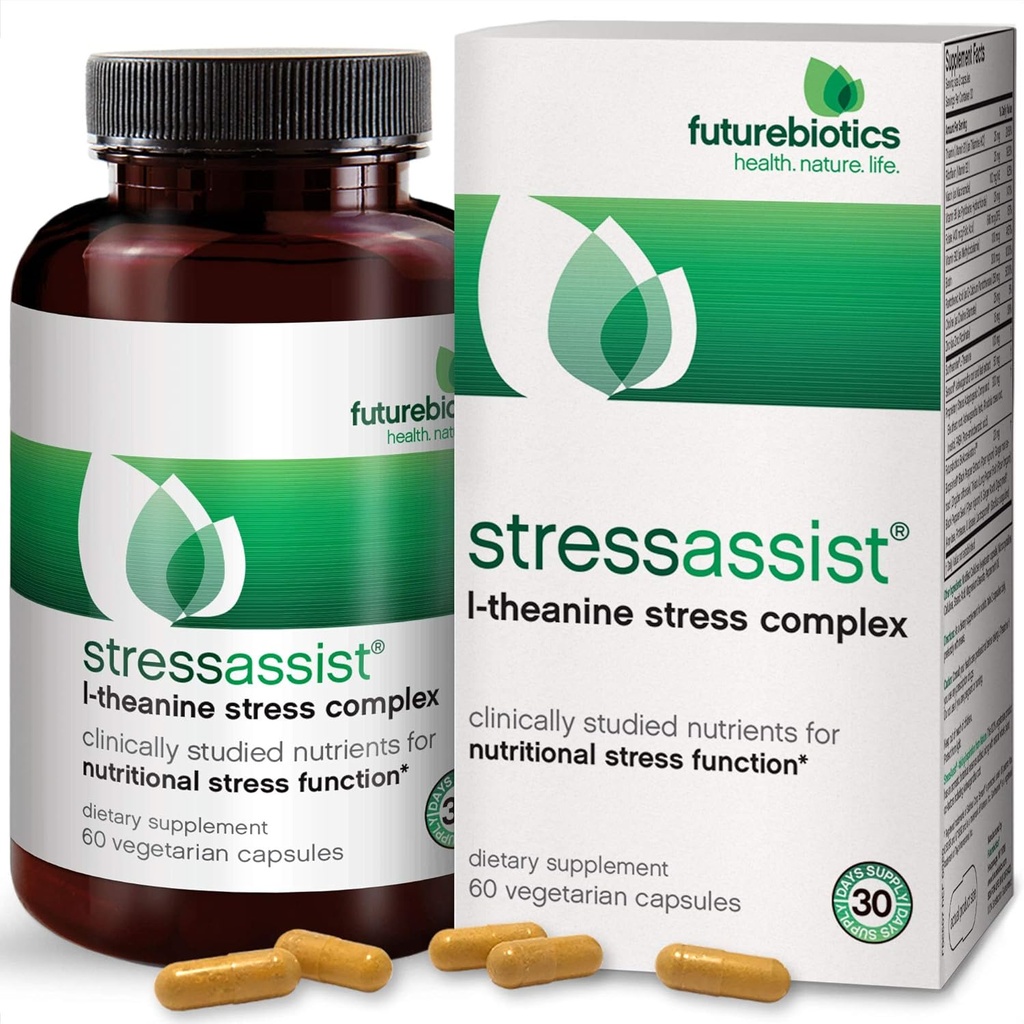 Futurebiootit StressiAssist 60 Kasvissyöjä Kapselit