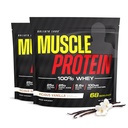 COLOSSAL LABS Muscle Whey Protein Flavored Protein Powder, 25,000 mg Aminohapot/Serving, kylmäsuodatettu(Pakkaus May Vary) (10 punta (Pack of 2), Vanilla)