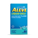 Aleve Pain Reliever & Fever Reduktor Liquid Geels, Naproxen Natrium, Kivunlievitys, 80