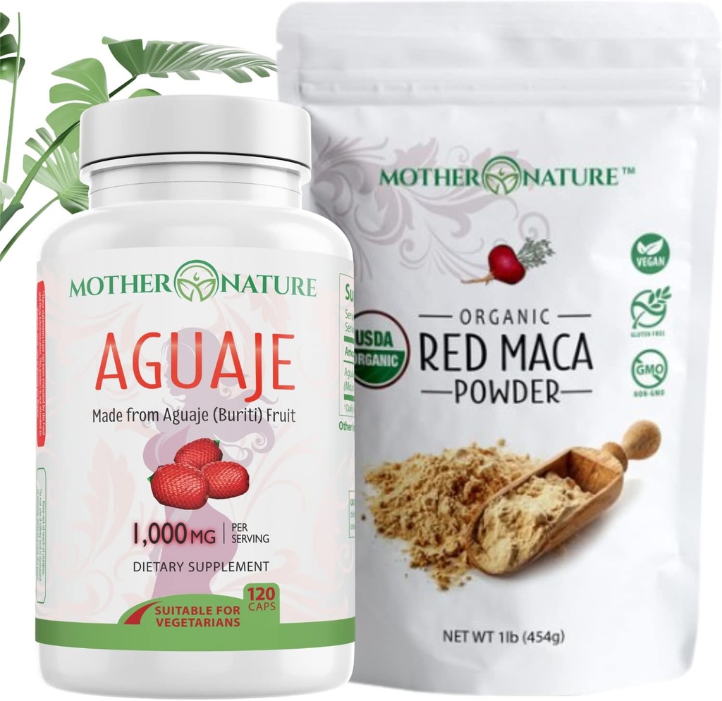 Kauneus Bundle ... Aguaje kapselit + punainen Maca Powder...