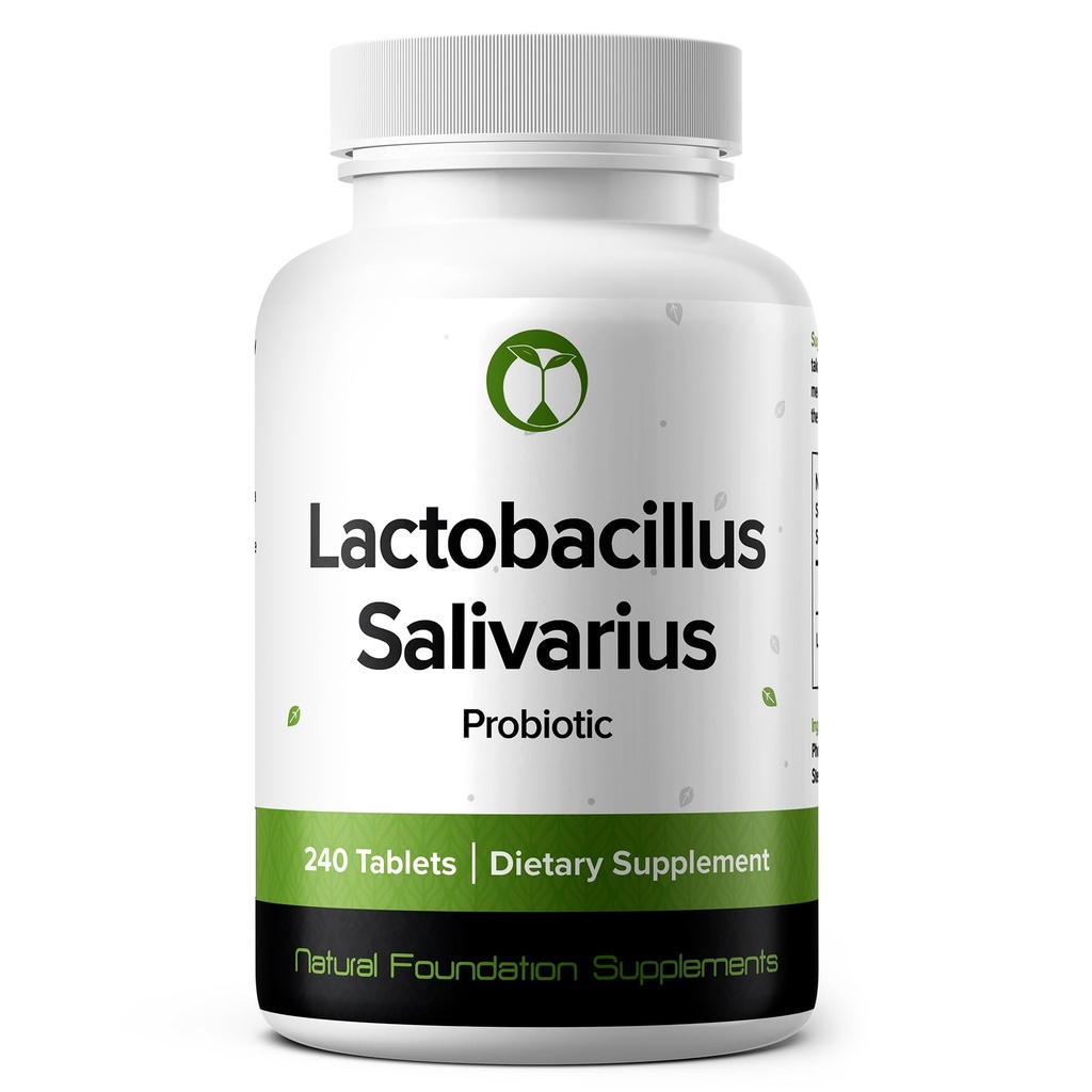 Lactobacillus Salivarius Probiootti 240 tablettia (4 kuukauden tarjonta) ... Tutkittu kanta LS97 ... 3 miljardia PMY... Ruoansulatus- ja suun terveystuki...