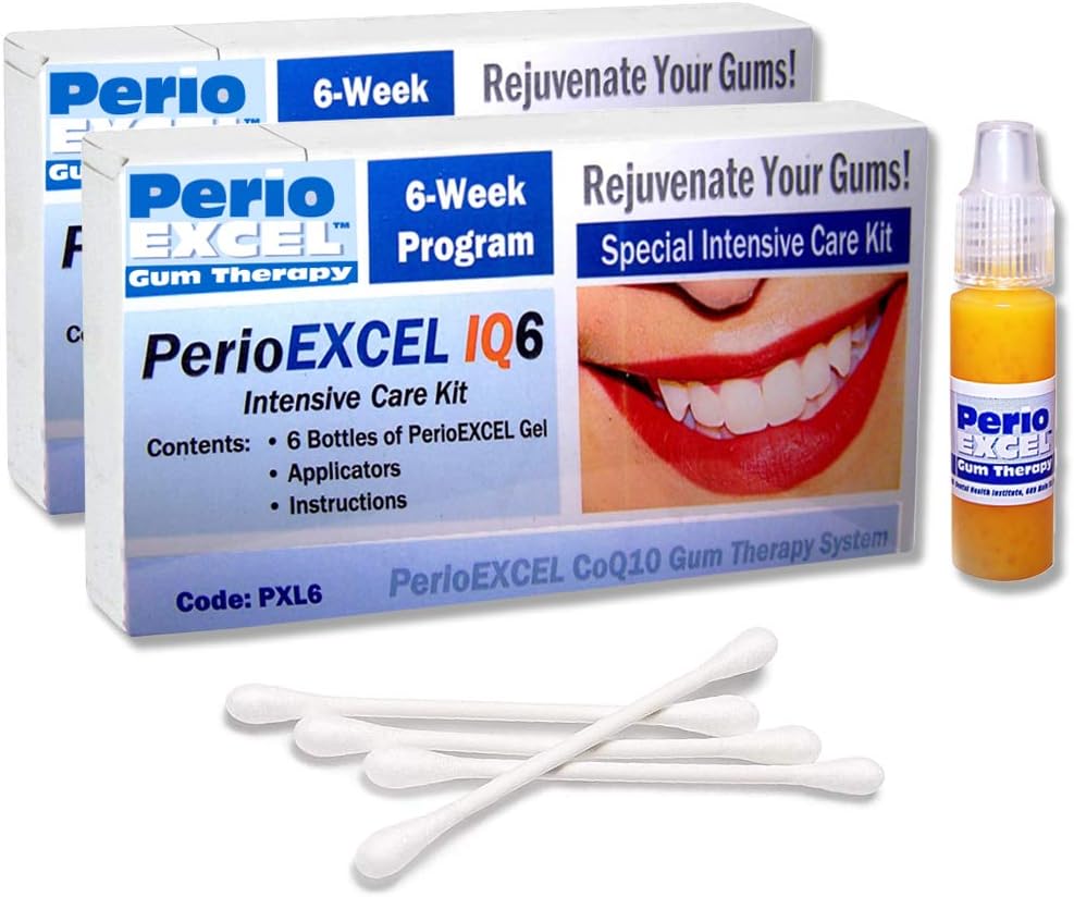 SDC - PerioEXCEL IQ6 DuoPack Intensive Care 12-viikkoinen Gum Therapy Kit CoQ10 Gum Gel