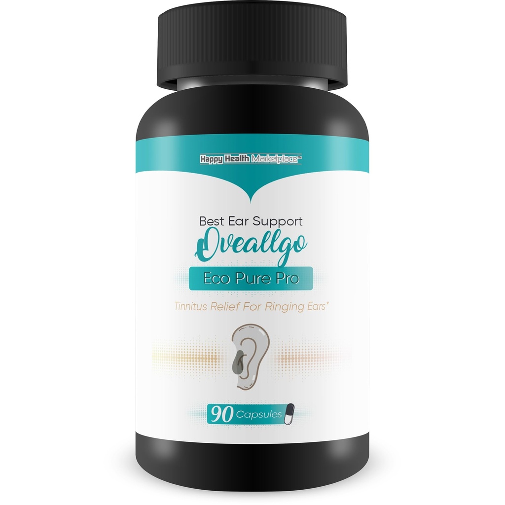 Tinnitus Supplement - Vår bästa Tinnitus Relief Ear Ringinging - Ear Health Tinnitus Supplements - Clear Tinnitus Pills - Hjälp att sluta ringa i öronen ringer i öronen Relief Oveallgo Eco Pure Pro