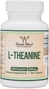 L-Theanine 200mg Double Strength - Tukee Health Sleep Response and Relaxation - 120 kapselia (kolmannen osapuolen testattu, Gluteeniton, Vegan) Double Wood