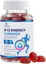 B-12-vitamiini energia Gummies 4500 mcg - Extra Strength B12 Gummy Chewables for Energy Metabolia & Immuno Support - Ruokavalio Supplement naisten, miesten, & lasten - ei-GMO, Vegan, Berry Flavor - 60