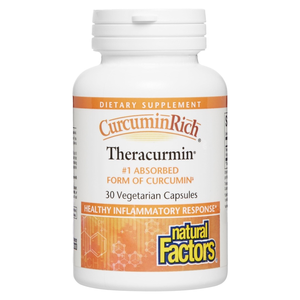 Naturliga faktorer, CurcuminRich Theracurmin, 30 mg, Formulerad för överlägsen absorption, 30 greve av 1)