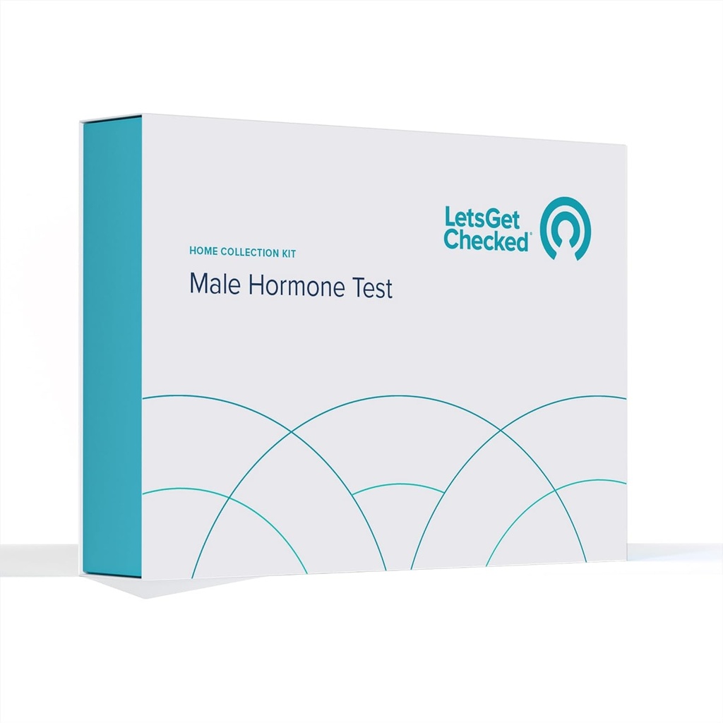 LetsGetChecked - at-Home Male Hormone Test | Test för testosteron, Sex Hormone Binding Globulin (SHBG), Gratis Androgen | CLIA-Certified Resultat i 2-5 dagar | 100% Privat & Diskret | Noggrann & Snabb