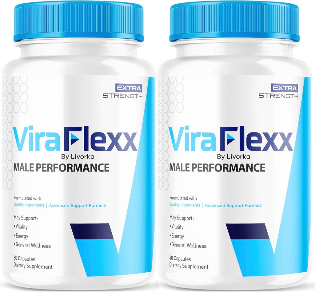 (2 pakkaus) ViraFlexx Pro kapselit miehille, alkuperäinen ViraFlexx Pro Mies tuki pillereitä Kaikki luonnollinen tuki kaiken terveyden, ViraFlex Premium Advanced Formula, Vira Flexx arvostelut, 120 kapselia 2 kuukauden ajan
