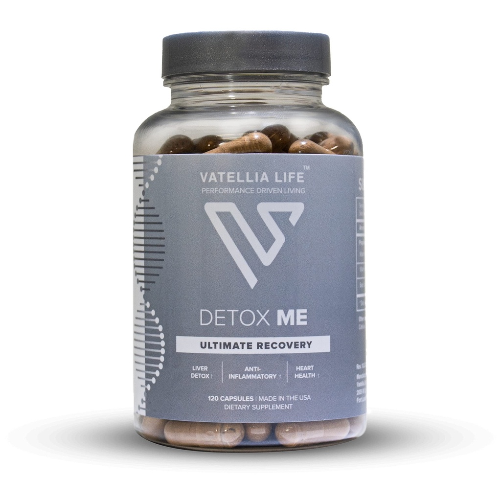 Vatellia Life New from Detox Me - Boosts Energy Sulfite Eliminaatio - Tukee Digestion & Gut Health - K2-vitamiini (MK-4), Plus B12, Folaatti - 60 päivän tarjonta - täydennysosa miesten ja naisten - 120 Count