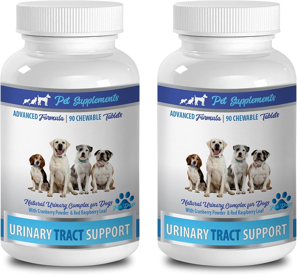 Virtsarakon täydentää koirille - virtsateiden tuki - koirille - Advanced Complex - CHEWABLE - Maissi silkki koirille - 2 pullo (180 purukumia)