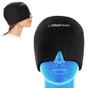Migreeni Relief Cap Ice Head Wrap ja Hat Hot/Cold Gel Pack kasvot ja silmämaski compress päänsärkyä - musta