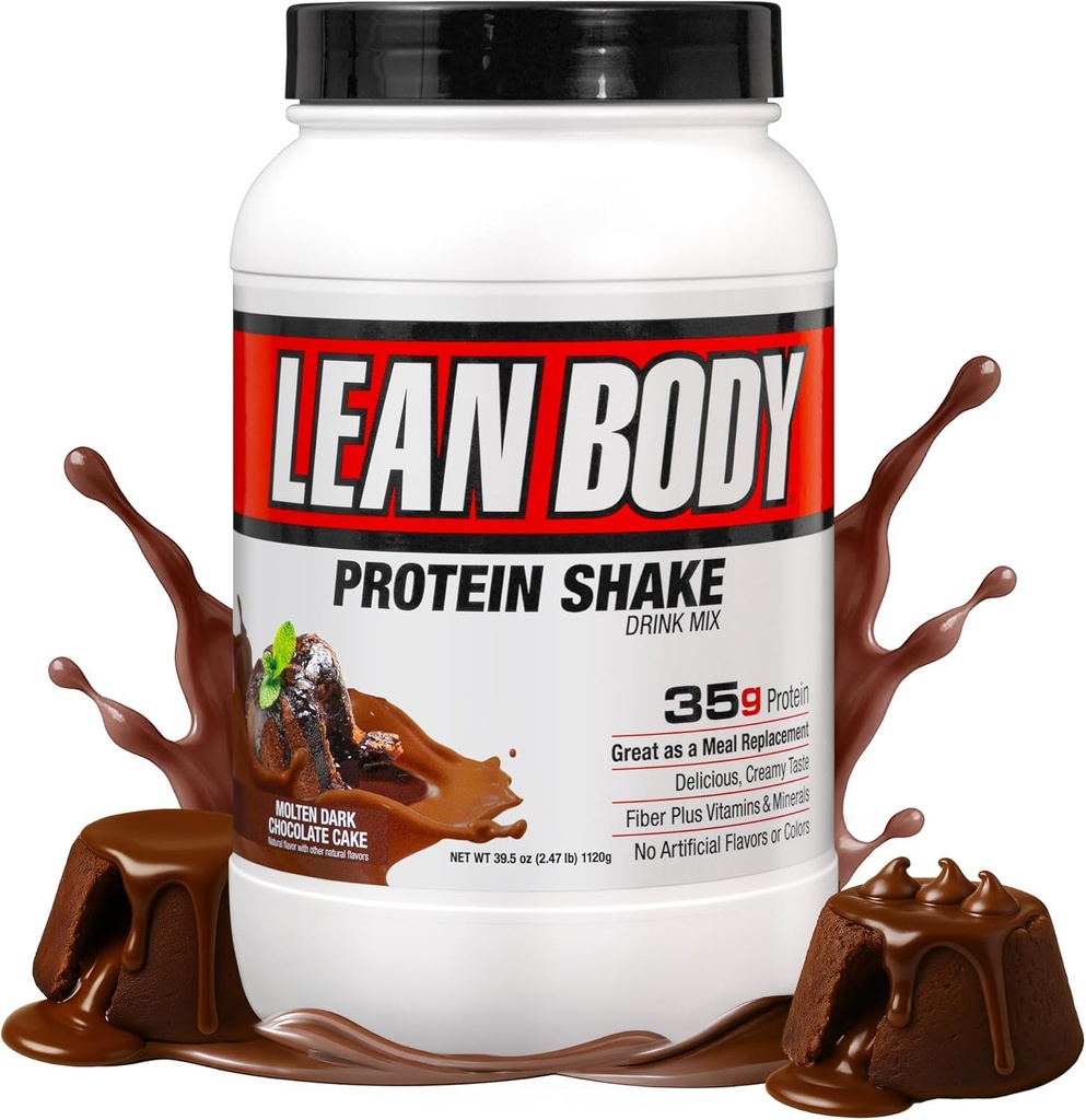 Labrada Lean Body Hi-Proteiini Ateriankorvike Shake, sulaa tummaa suklaakakkua PAKKAUS