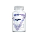 Forskning verifierad biotin - ren biotin extra styrka 10.000mcg för förbättrat hår, hud och nagelhälsa - 60 Vegan tabletter, tillverkade i USA