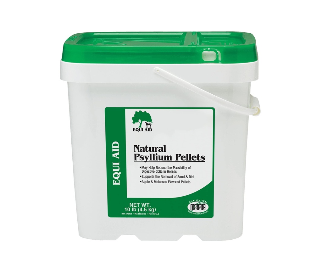 Farnam Equi Aid Natural Horse Psyllium Pellet täydentää, tukee hiekan ja lian poistamista Ventral Colon, 10 punta, 32 Scoops