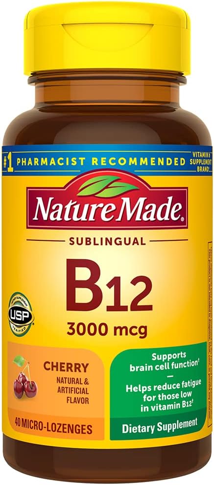 Luonto valmistettu B-12 3000 MCG alalinguaalinen, 40 luku (pakkaus 3)