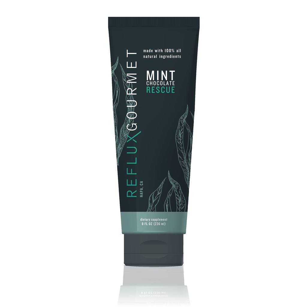 REFLUX GOURMET - Mint Chocolate Rescue Alginate Therapy, Acid Reflux, GERD, LPR, Heathburn Relief, valmistettu kaikista luonnollisista ainesosista Katsotaan turvallinen lapsille ja raskaana oleville naisille