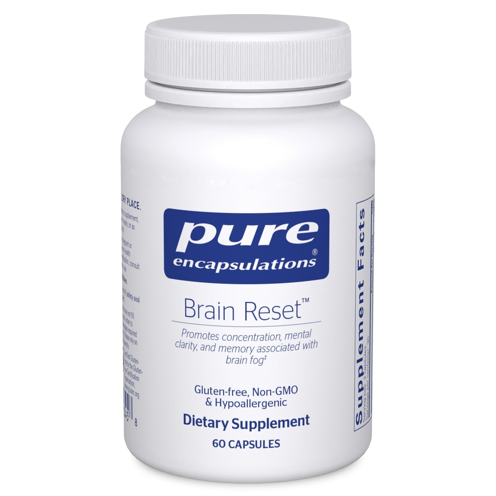 Pure Encapsulations Brain Nollaa ... Tukee keskittymistä, selkeyttä ja muistia, jotka liittyvät aivosumuun... 60 kapselia*